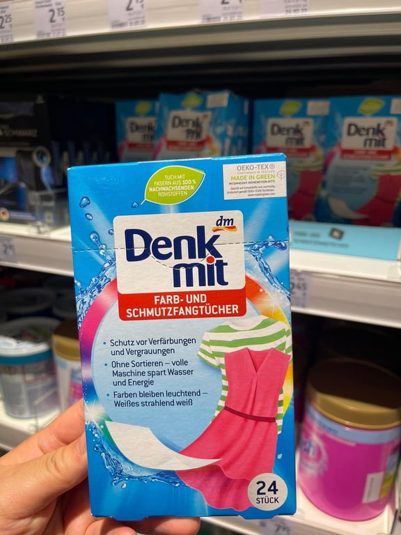 MIẾNG GIẶT CHỐNG PHAI, HÚT MÀU LOANG TRÊN QUẦN ÁO DENKMIT ĐỨC