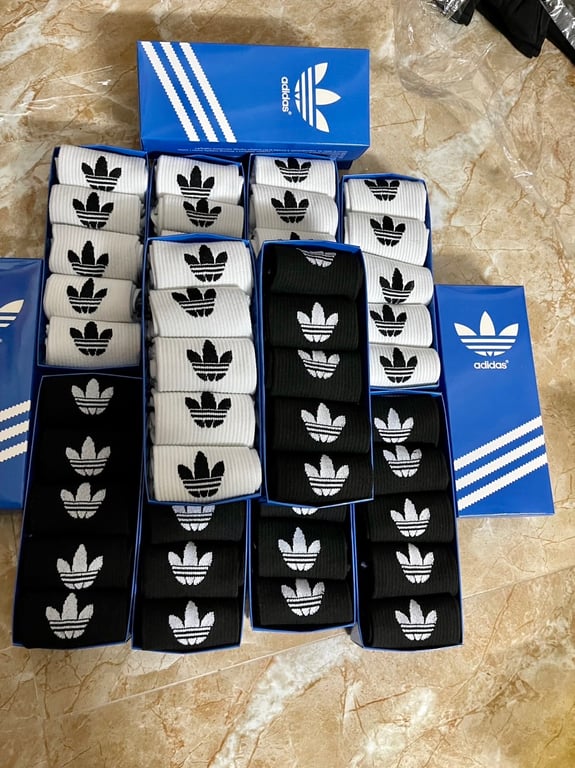 HỘP 5 ĐÔI TẤT ADIDAS CỔ CAO SIÊU ĐẸP