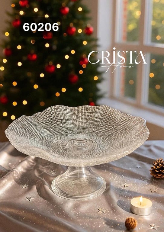 ĐĨA CHÂN BỒNG VÂN LƯỚI  CRISTA HOME 24CM CAO CẤP