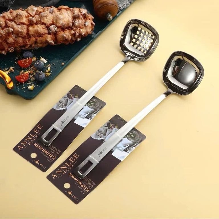 Muôi canh/lẩu dáng vuông inox18/10 OYATTON