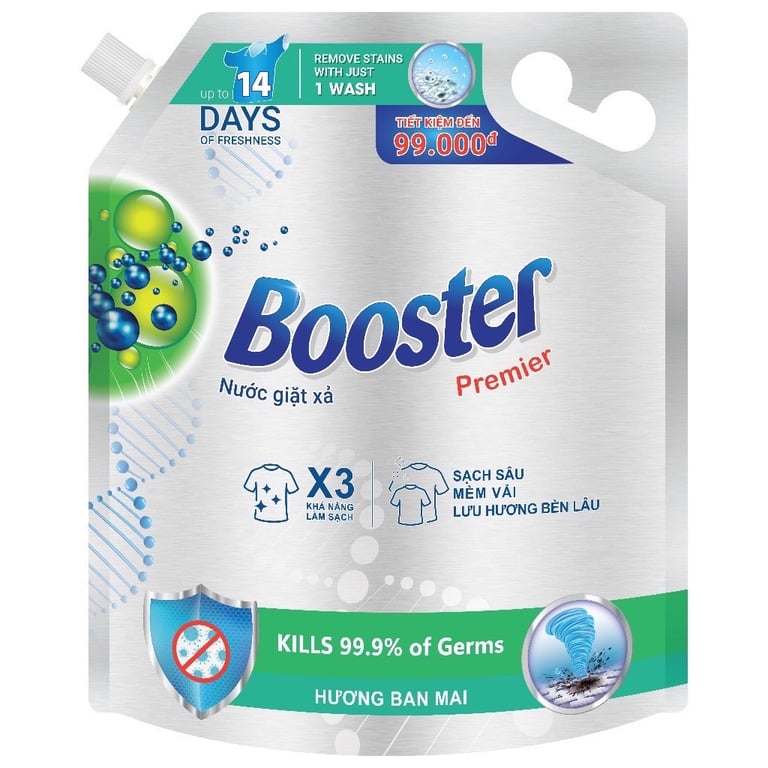 NƯỚC GIẶT XẢ BOOSTER PREMIER túi 4kg