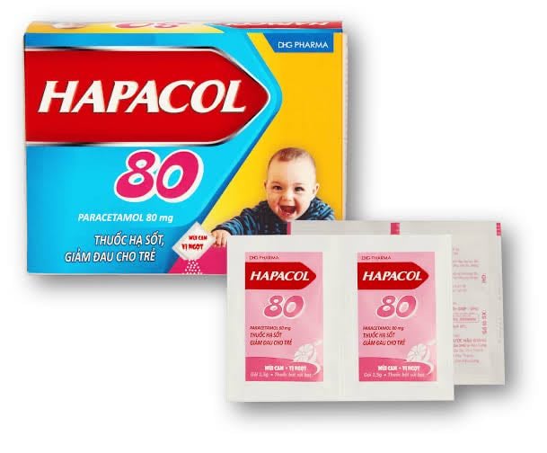 Hapacol 80 HẬU GIANG  h/24gói