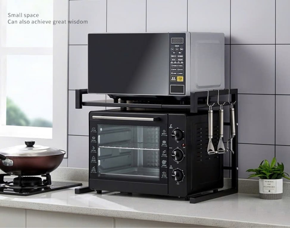 Kệ Lò Vi Sóng 2 Tầng (Điều Chỉnh Được Bề Rộng)