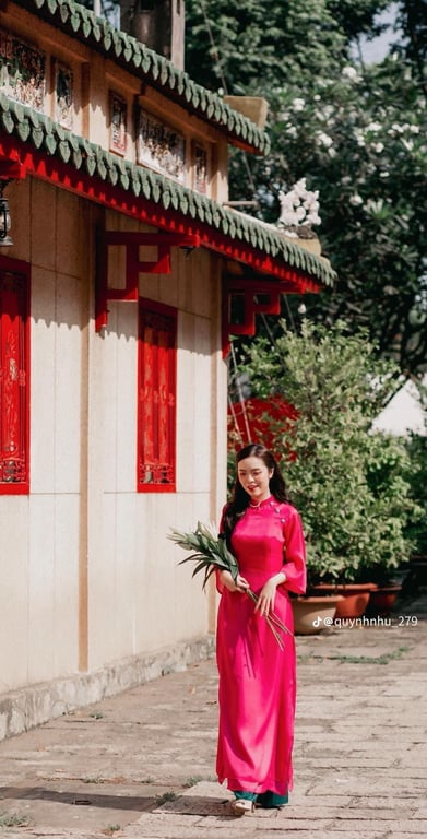 AD BỐNG 4 tà hồng sen cúc xanh S/M/L