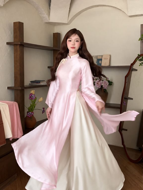 AD Bách Hoa hồng nhạt (S->XXL)