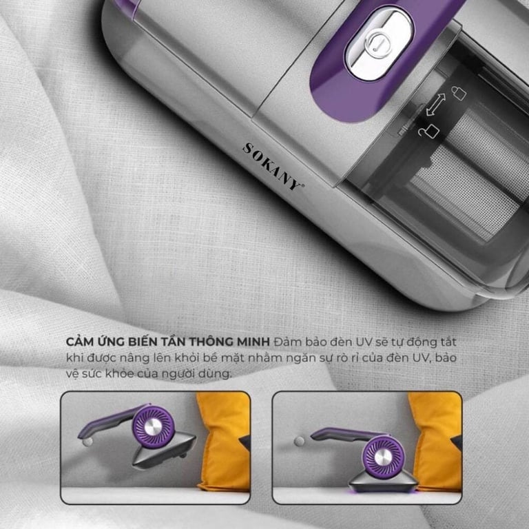 Máy hút bụi giường nệm diệt khuẩn UV công suất cao 1400W SOKANY SK-13029