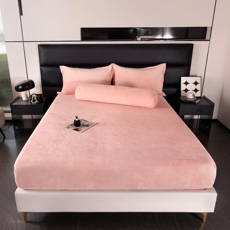 Set ga gối 4 món nỉ nhung CHT09