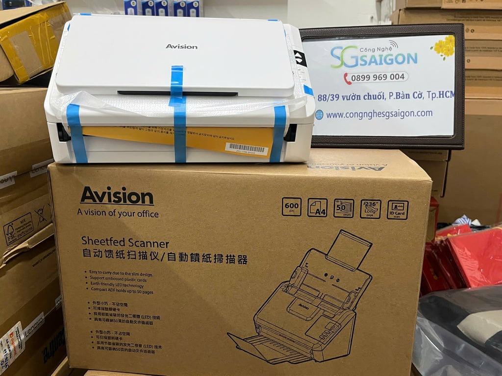 Máy Scan Avision AV332U (A4/A5/ Đảo mặt/ ADF/ USB)