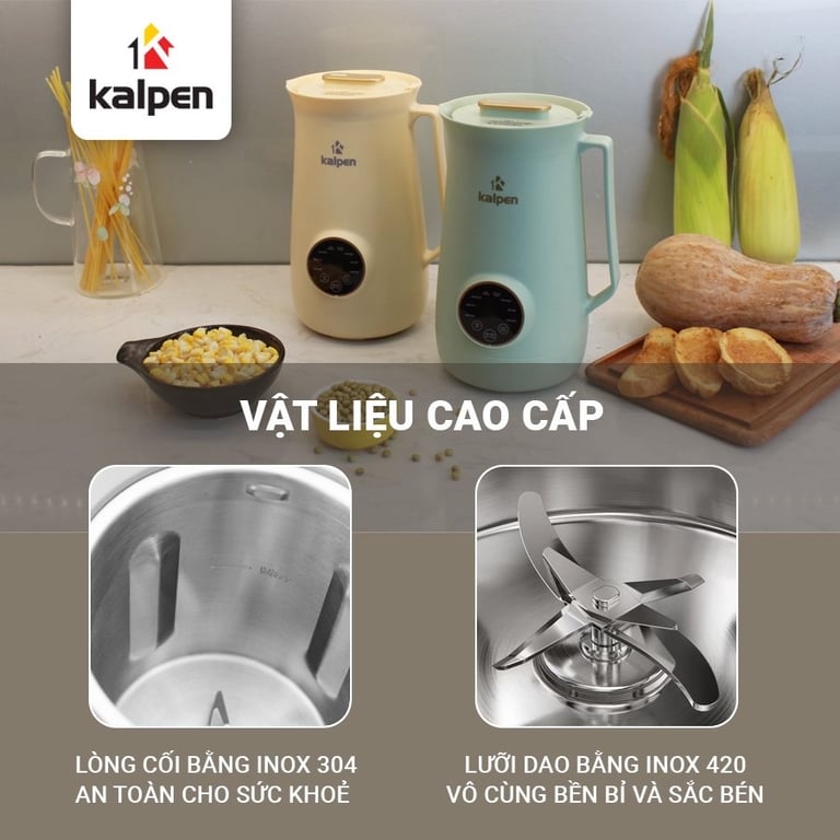 MÁY LÀM SỮA HẠT MINI KALPEN H1 và H2 600ml