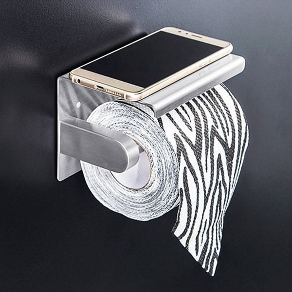 Kệ đựng giấy vệ sinh dán tường inox 304 Gi-Home HG21