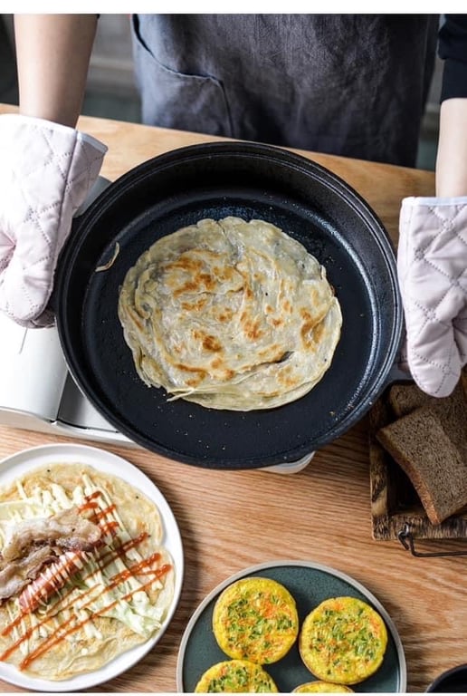 NỒI CHẢO NÔNG GANG HAPPINES size 25