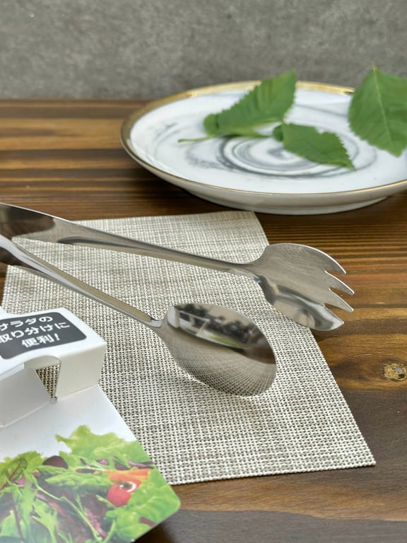 DỤNG CỤ KẸP, GẮP SALAD BẰNG INOX ECHO 19CM