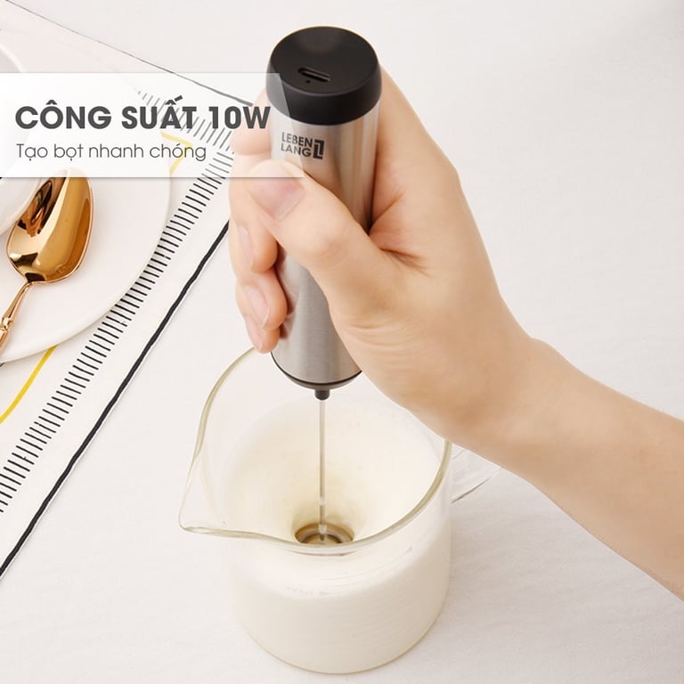 MÁY ĐÁNH BỌT CAFE CẦM TAY LEBENLANG LBL4583