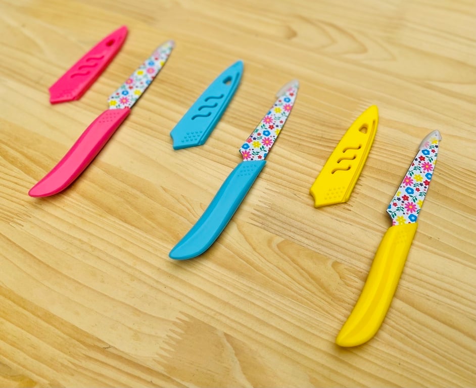 dao gọt hoa quả có nắp đậy của Nhật (mẫu hoa) siêu sắc