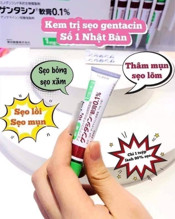 Trị sẹo, mụn thâm Gentacin Nhật 10g