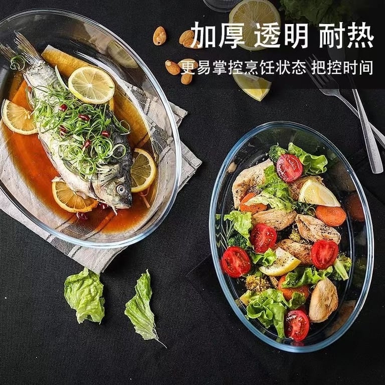 Set 3 khay thuỷ tinh Diamonds kèm hộp đựng 3 kích