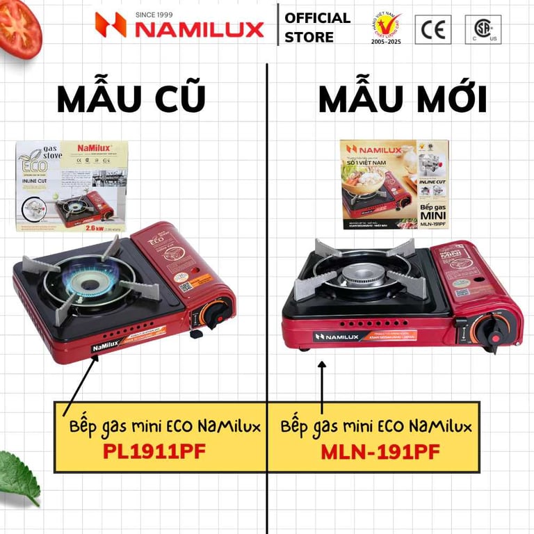 Bếp Gas Mini Namilux NLN-191PF