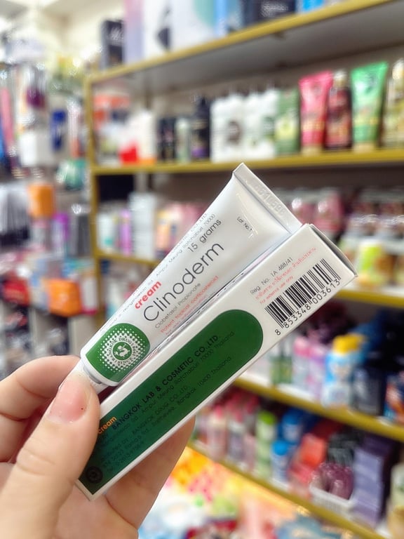 KEM BÔI DA TRỊ VẢY NẾN, NGỨA, VIÊM DA CLINODERM THÁI LAN Tuýp 15gram