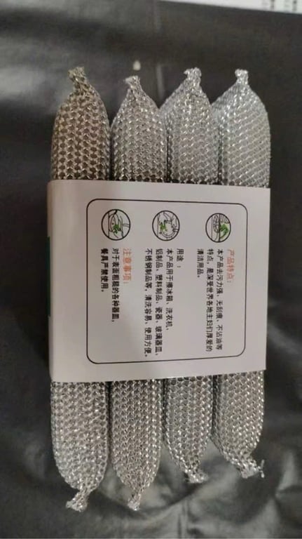 Set 4 miếng bọt biển bọc giẻ bạc kim loại