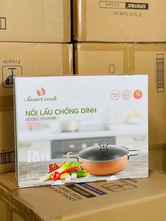 🫕 NỒI LẨU CHỐNG DÍNH ELMICH 26CM SMARTCOOK 5552KMB