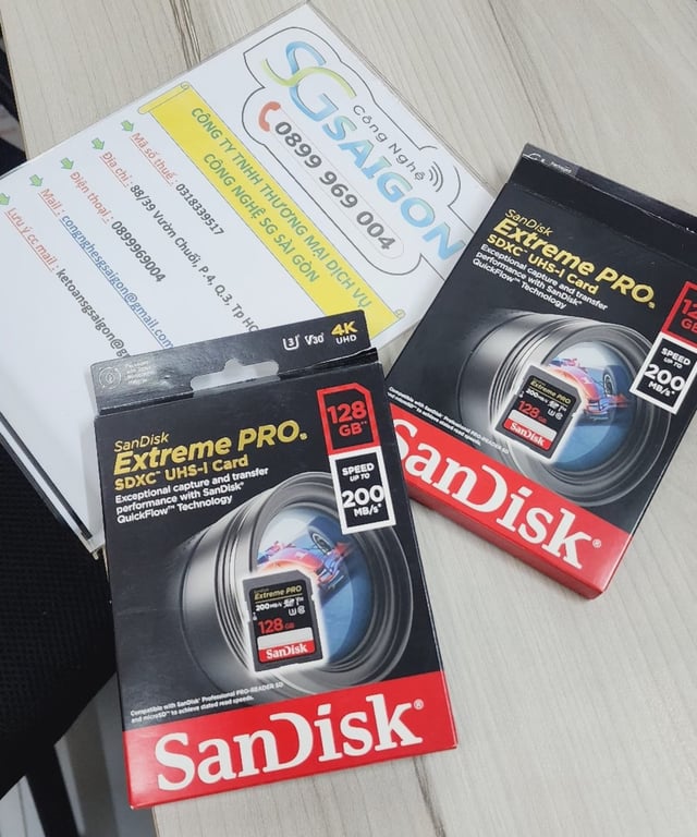 Thẻ nhớ SD 128GB SanDisk Extreme Pro 200 MB/s