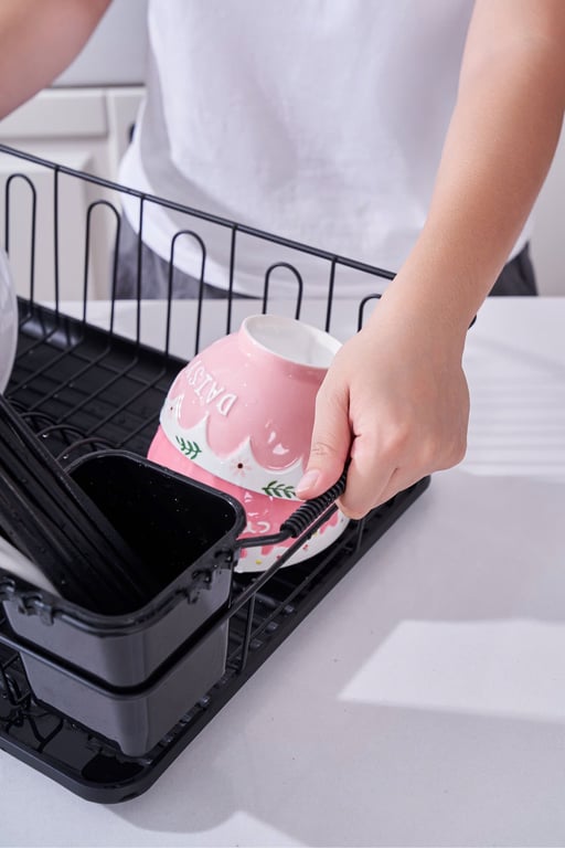 Giá đựng chén bát 1 tầng có khay hứng Kaiyo