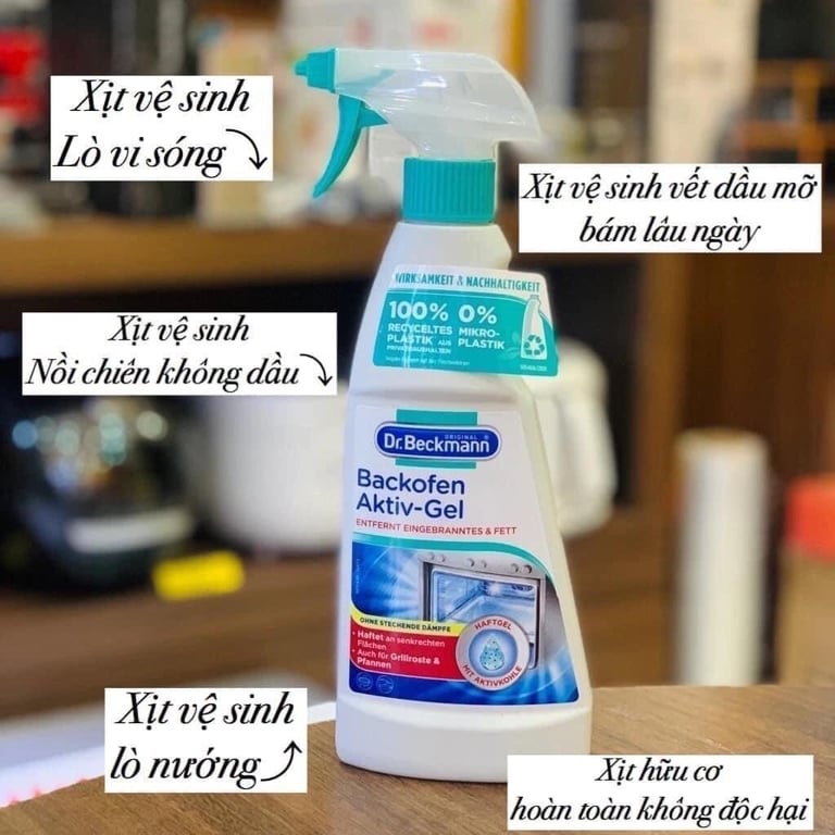 Dung dịch vệ sinh Lò nướng và Nồi chiên ko dầu