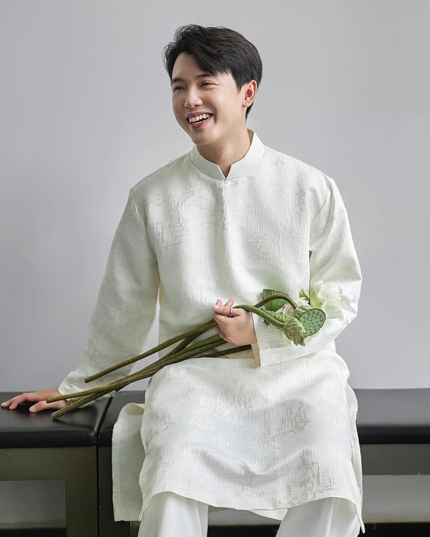 ADN Oao gấm HT kem M/L/XL/XXL/XXXL