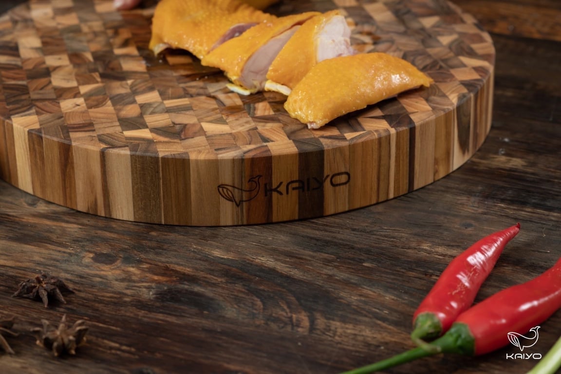 THỚT GỖ ĐẦU CÂY TEAK KAIYO