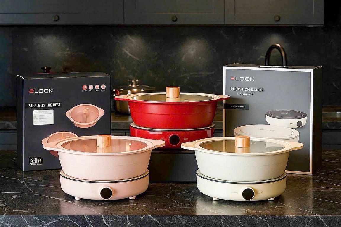 SET NỒI LẨU + BẾP TỪ 2LOCK🩷