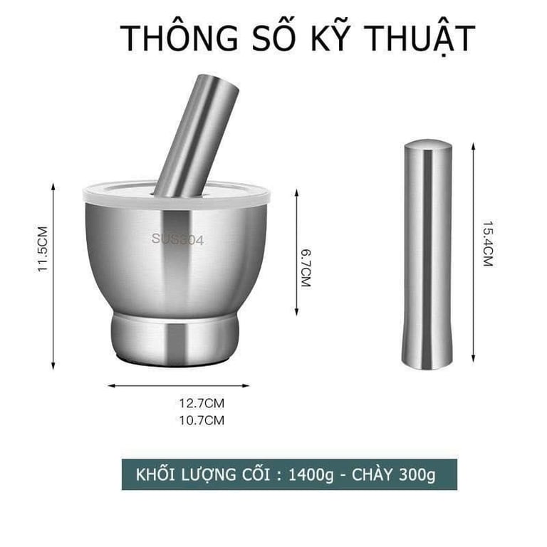 BỘ CHÀY CỐI INOX 304