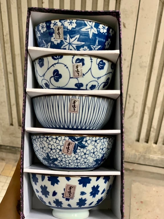 BỘ BÁT GỐM SỨ VẼ TAY NAGOYA CAO CẤP