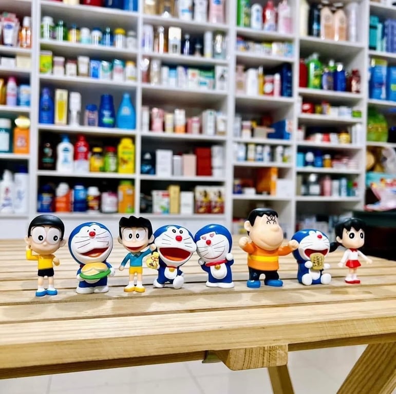 Set 8 tượng doreamon