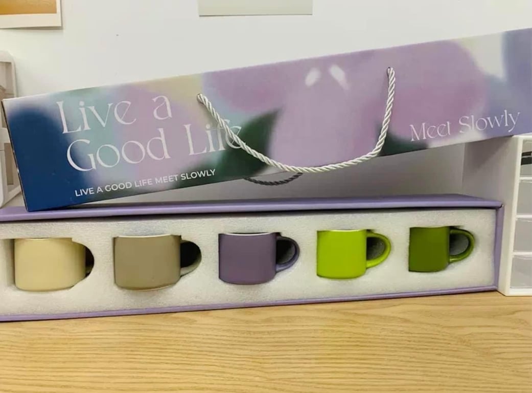 Set 5 cốc sắc màu 80ml