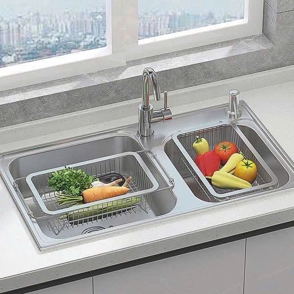 KỆ GÁC BỒN RỬA INOX 304 SIÊU TIỆN LỢI