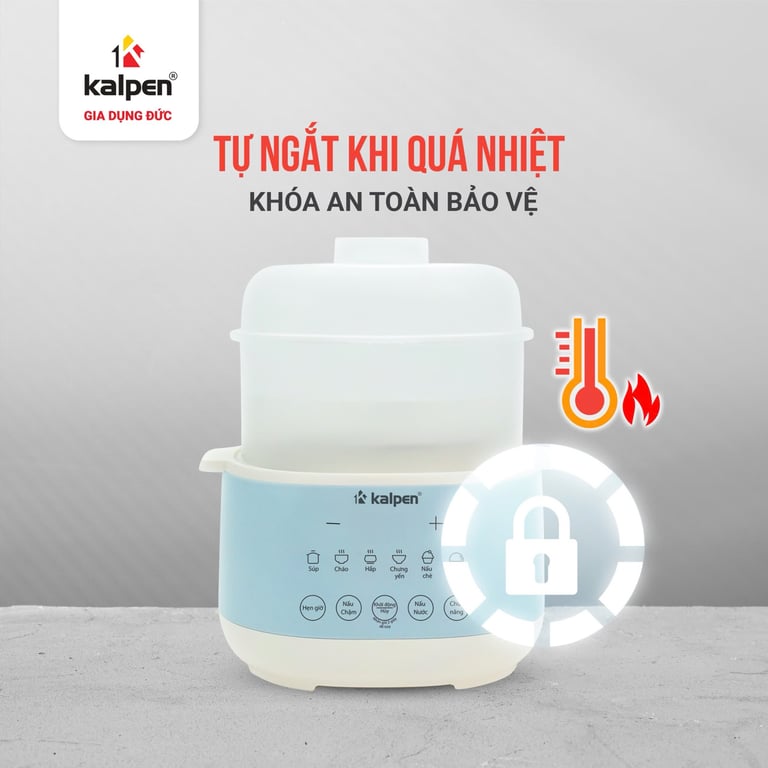 NỒI NẤU CHẬM KALPEN SK2 DUNG TÍCH 1L