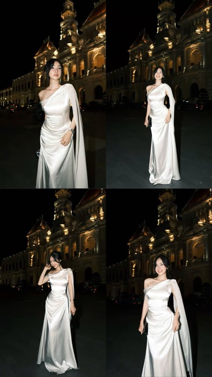 Váy lụa dài