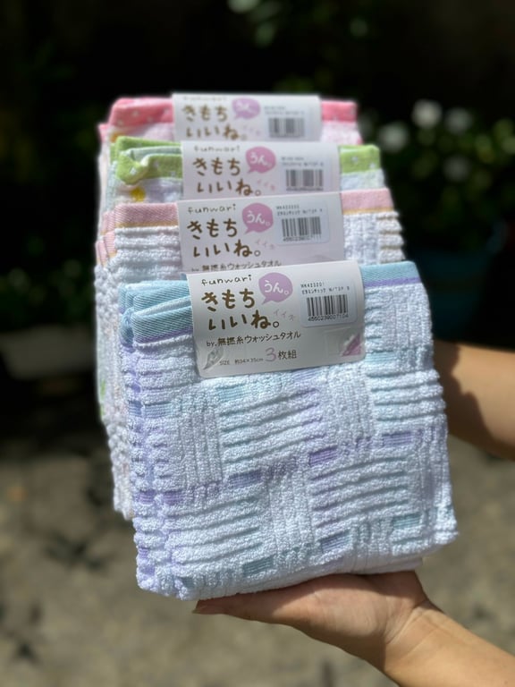 SET 3 KHĂN MẶT COTTON HAYASHI