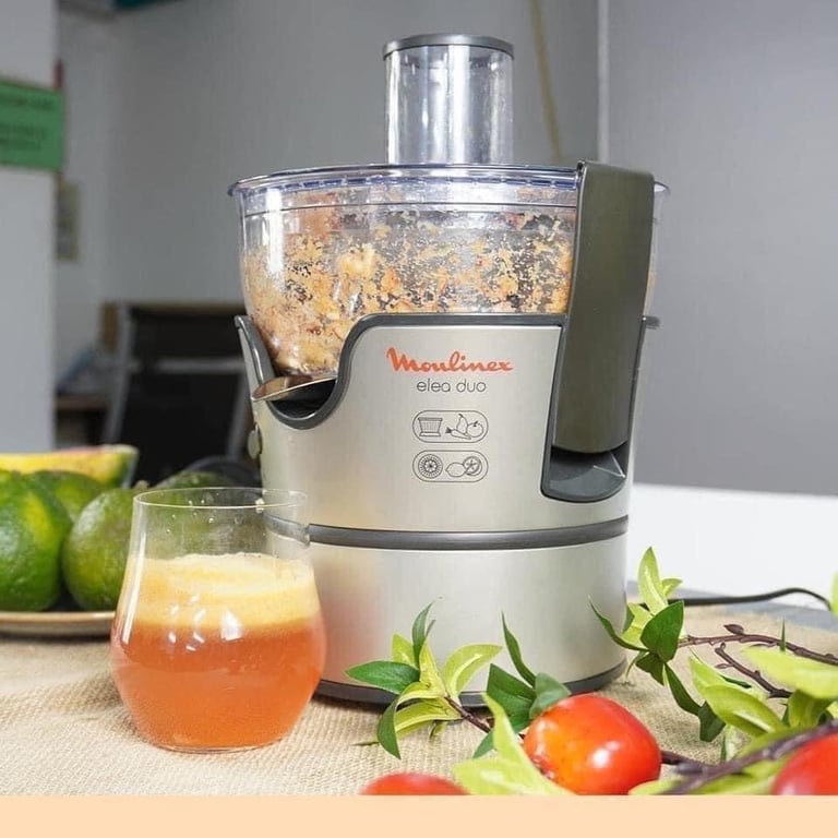 MÁY ÉP HOA QUẢ +VẮT ĐƯỢC CAM Moulinex Elea Duo JU385H (2 in 1)