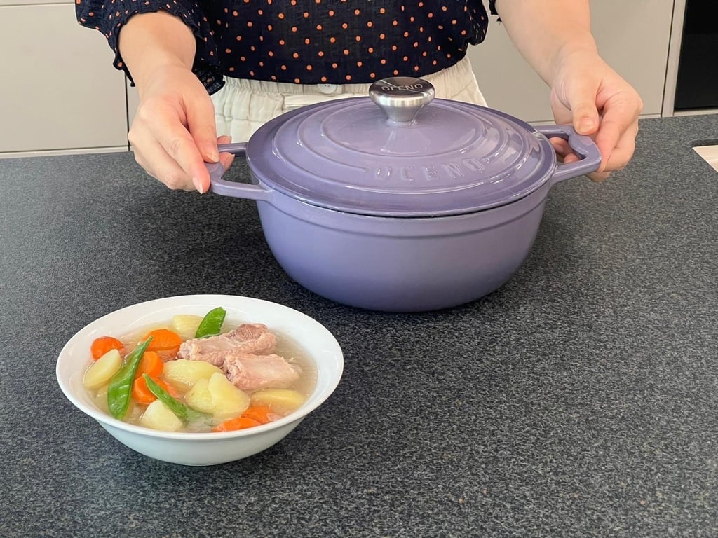 🍆💟NỒI GANG OCENO MÀU TÍM