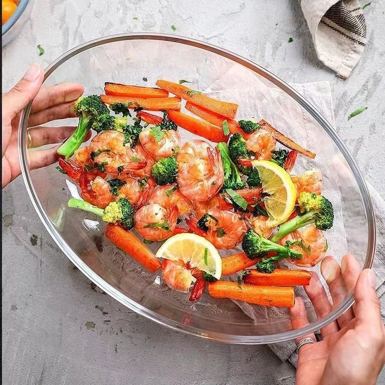 Set 3 khay thuỷ tinh Diamonds kèm hộp đựng 3 kích