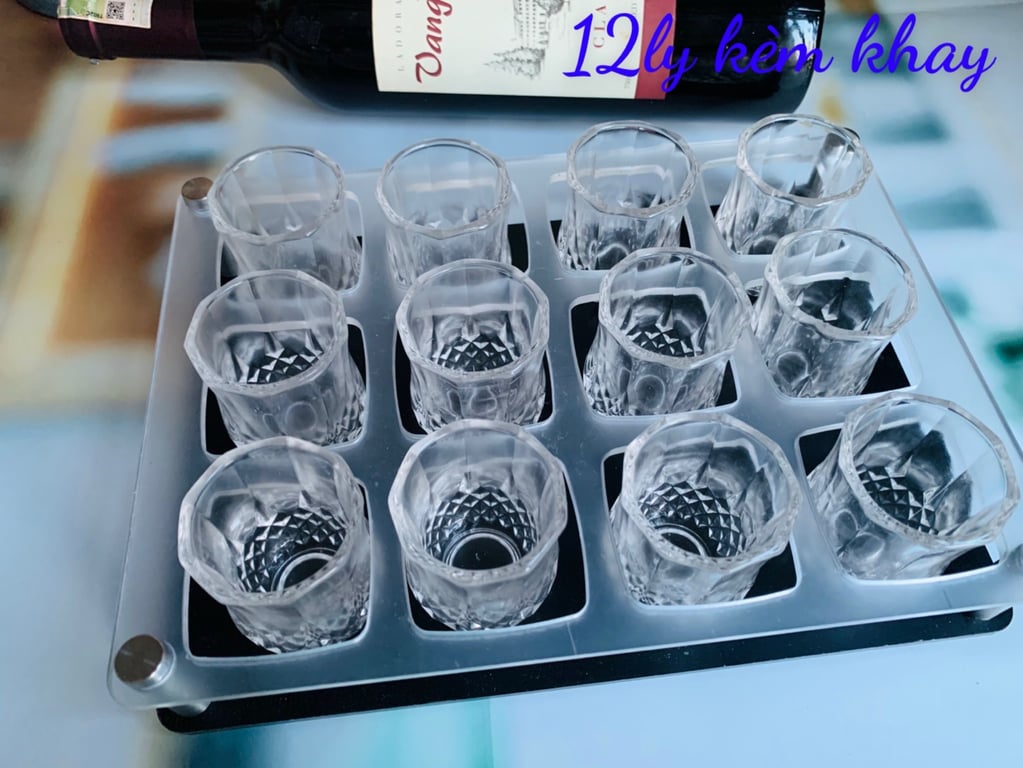 🍾🍾 SET LY UỐNG RƯỢU KÈM KHAY
