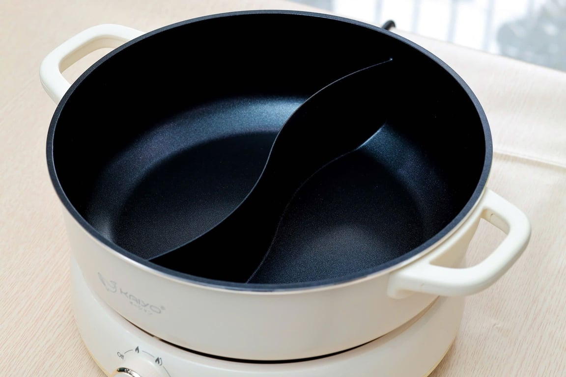 Nồi lẩu điện 2 ngăn Kaiyo size 6L (mã KHP-064)