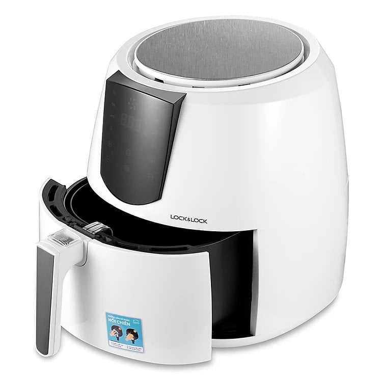 NỒI CHIÊN KHÔNG DẦU LOCK&LOCK GIGITAL 5.2L EJF351WHT