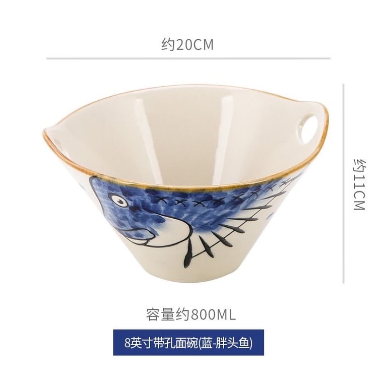 Set 2 Bát tô sâu lòng 800ml gốm sứ cao cấp