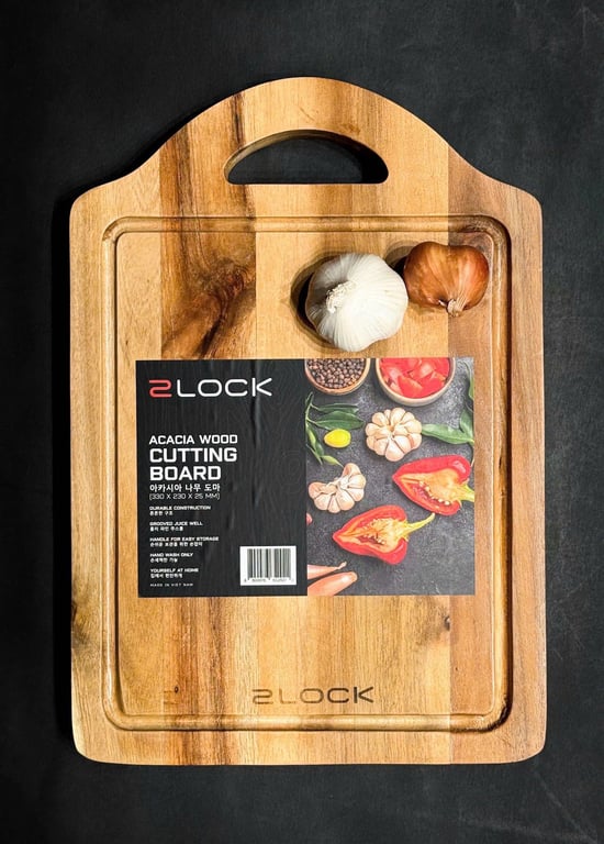 THỚT GỖ HÀN QUỐC 2LOCK SIÊU ĐẸP