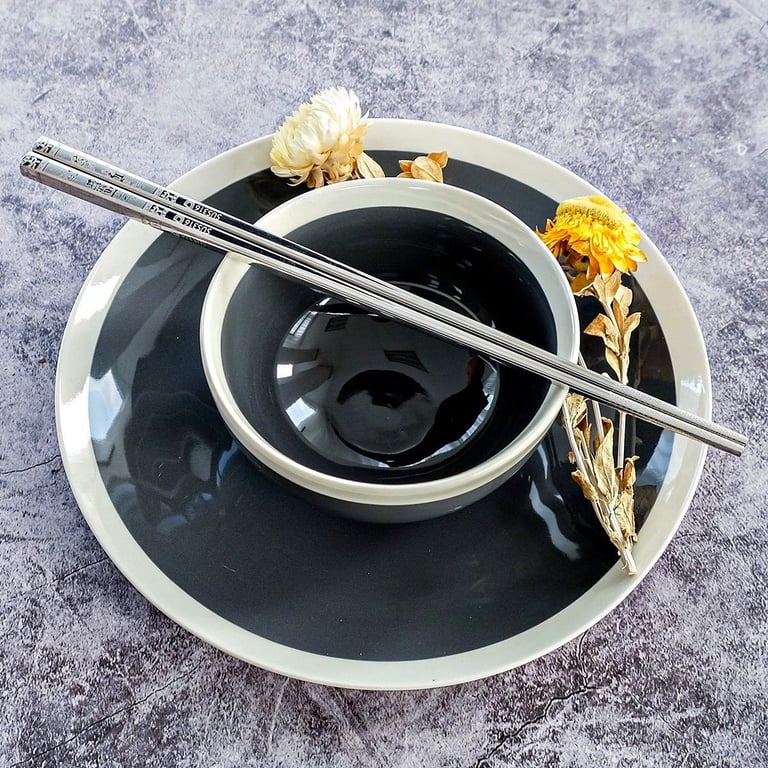 Set 10 đôi đũa inox hàng xuất ngoại