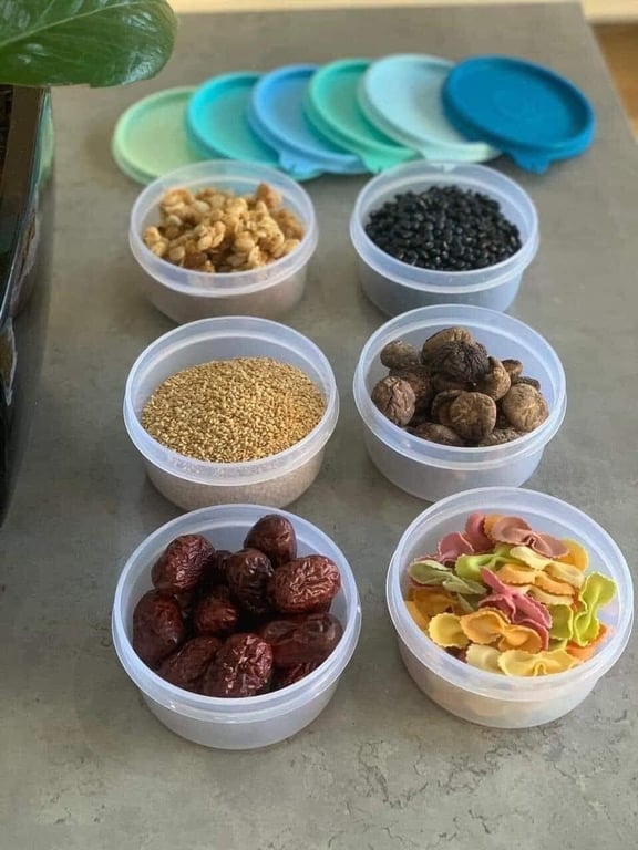 Bộ hộp BQTP small server 6 pastel