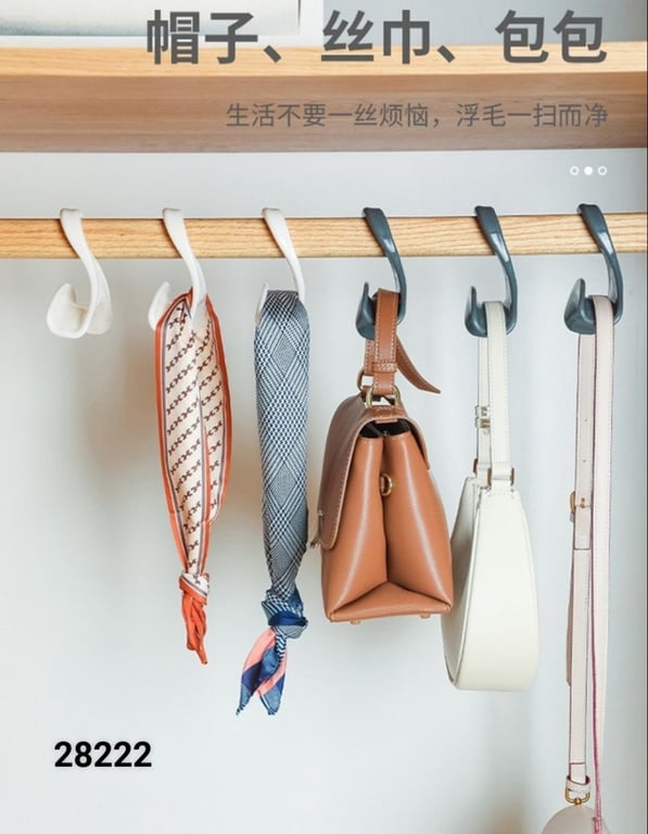 COMBO 10 CHIẾC MÓC TREO TÚI, KHĂN GIỮ DÁNG ĐA NĂNG