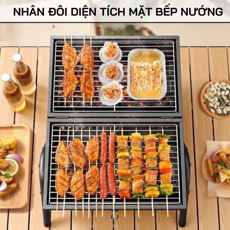 Bếp nướng than du lịch có tay cầm